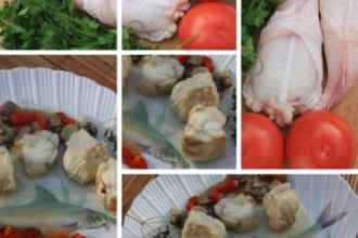 Receta de colas de rape al horno