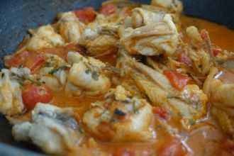 Receta de rape en salsa