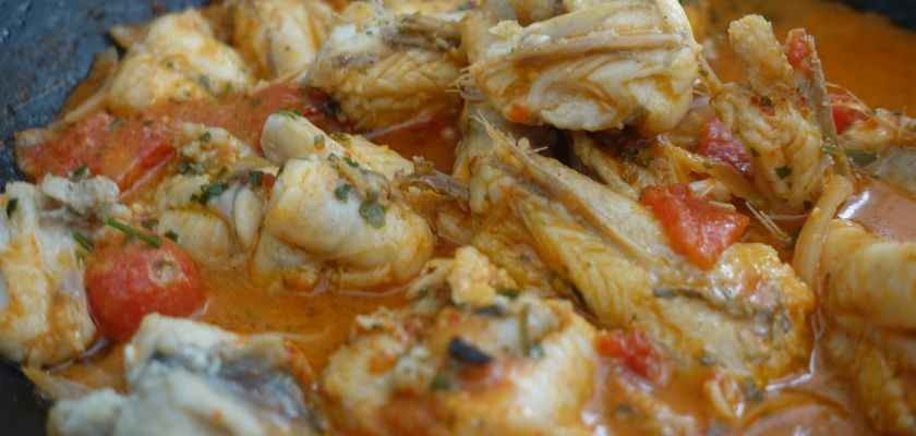 Receta de rape en salsa