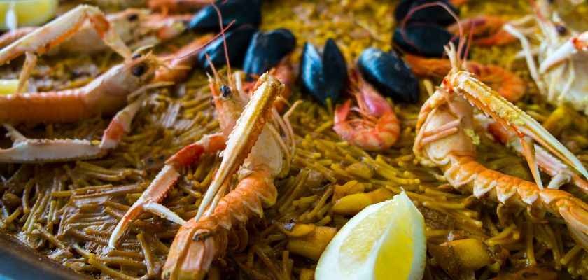 Receta de fideuá de marisco